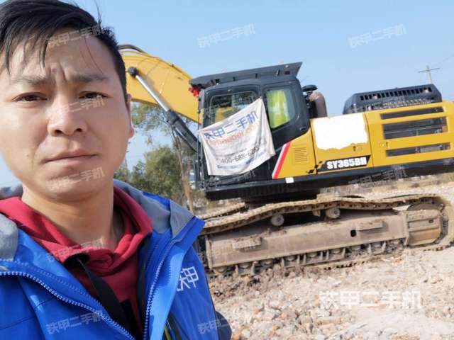三一365H-9挖掘机视频实测，这油耗，老师傅都看愣了